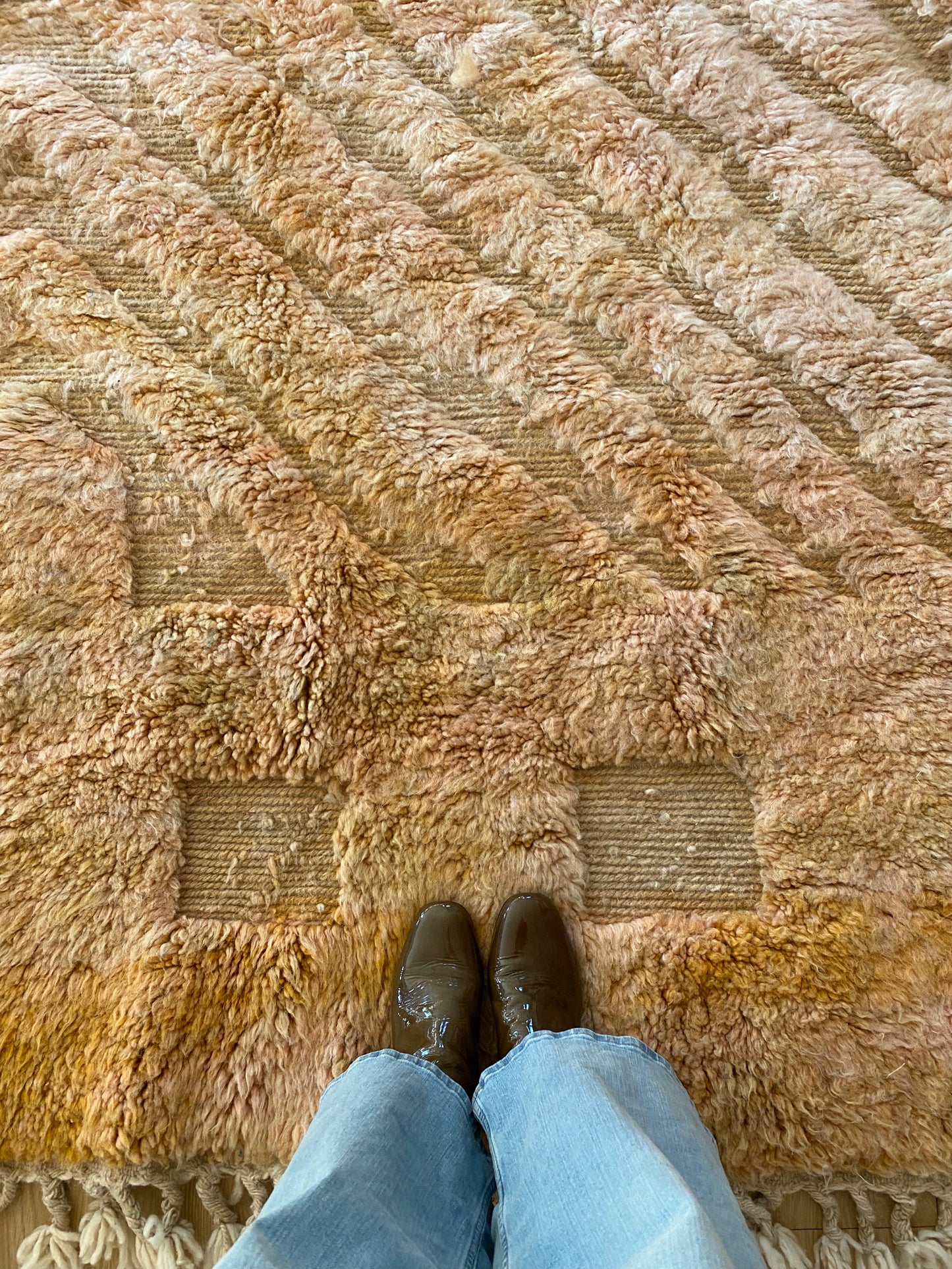 Tapis Beni Ouarain coloré (1098) 253x155cm - Aurora