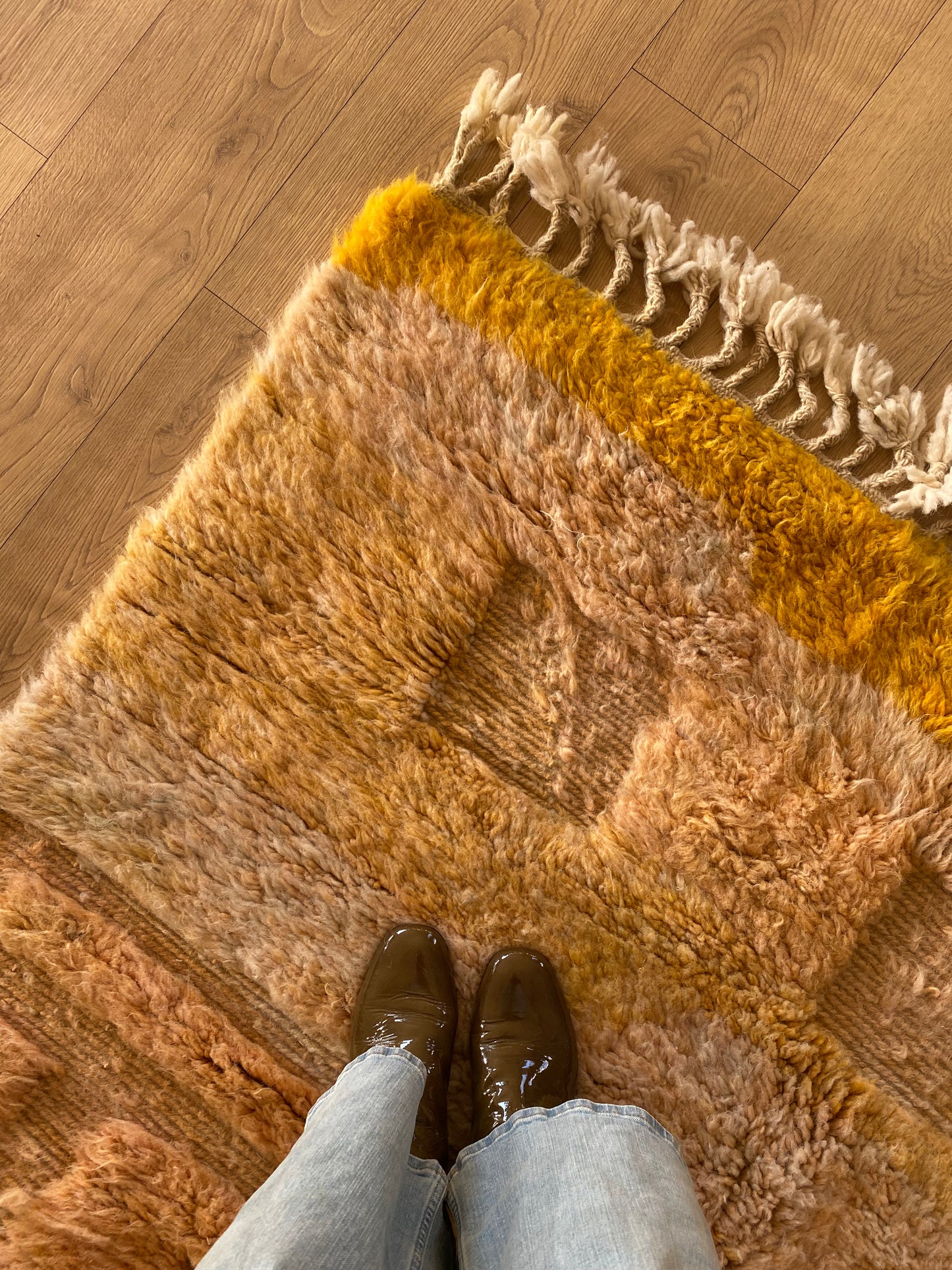 Tapis Beni Ouarain coloré (1098) 253x155cm - Aurora