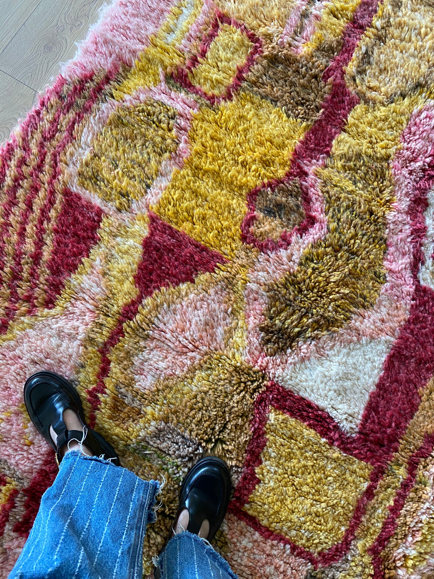 Beni Ouarain Moroccan Colorful Rug (1158) 264x161cm - Theodora