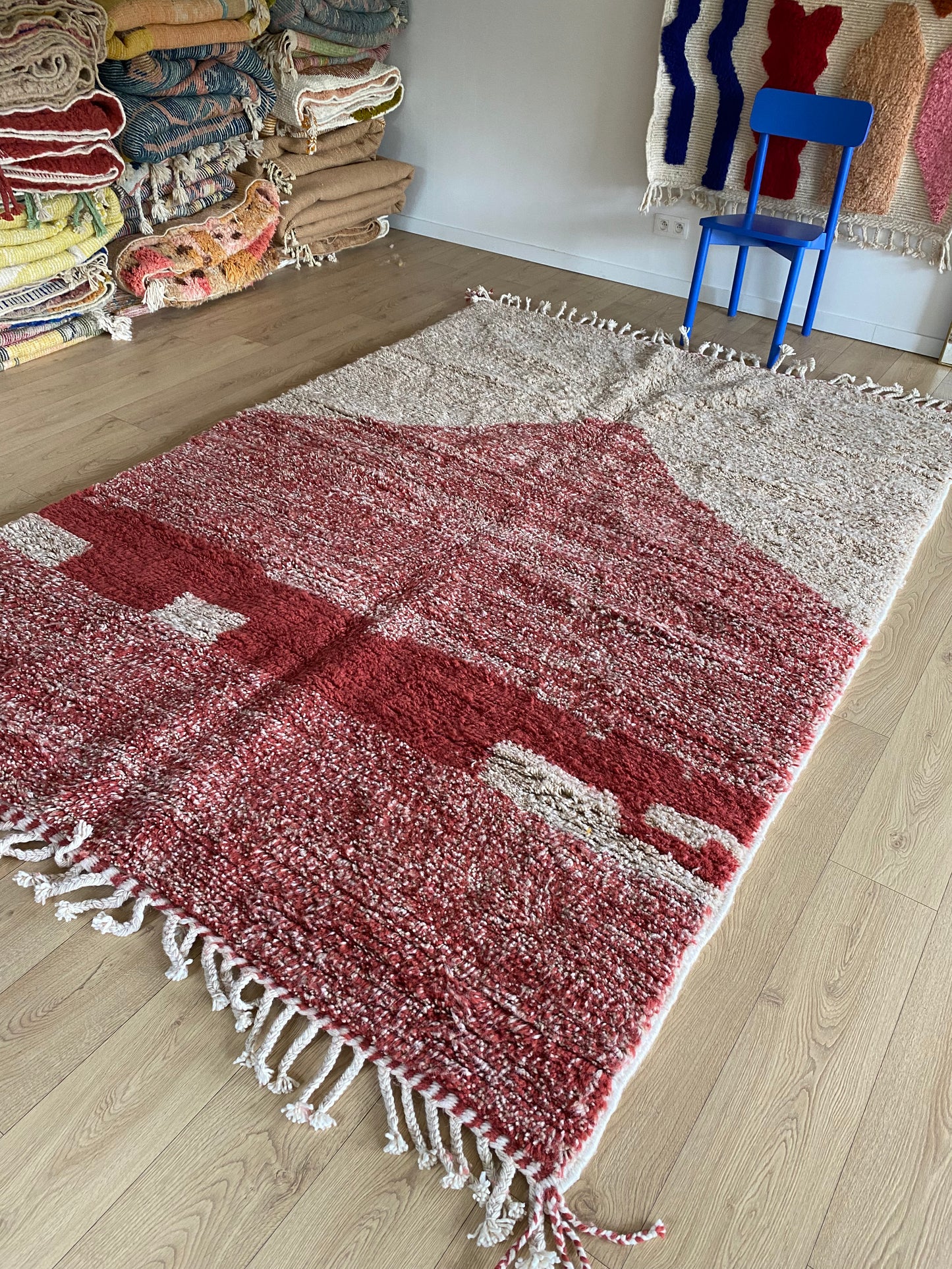 Beni Ouarain Moroccan Colorful Rug (1184) 288x198cm - Mountain