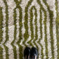White and Green Berber Wool Rug made to order (9)