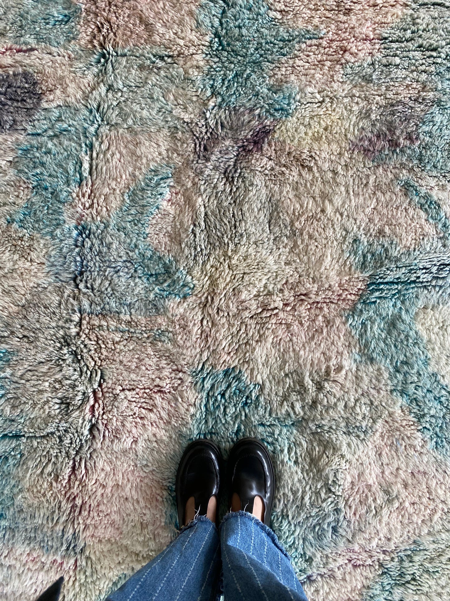 Beni Ouarain Moroccan Colorful Rug (1193) 305x209cm - Clouds