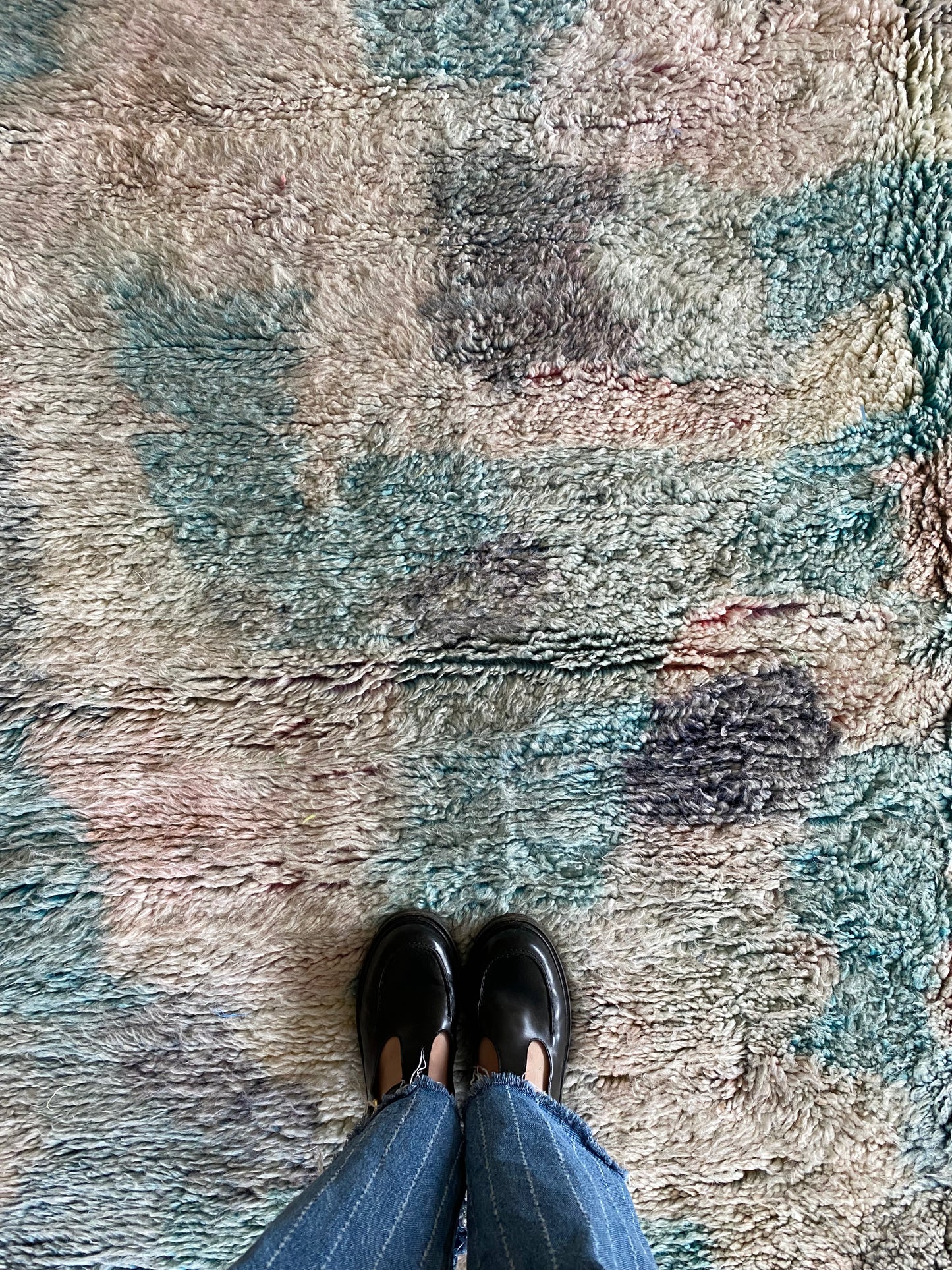 Beni Ouarain Moroccan Colorful Rug (1193) 305x209cm - Clouds