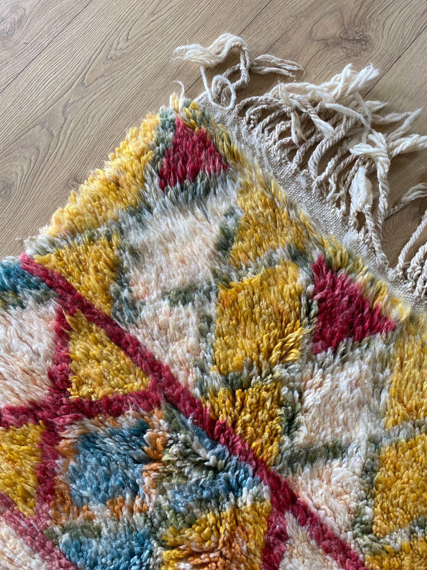 Beni Ouarain Moroccan Colorful Rug (1157) 242x155cm - Joy