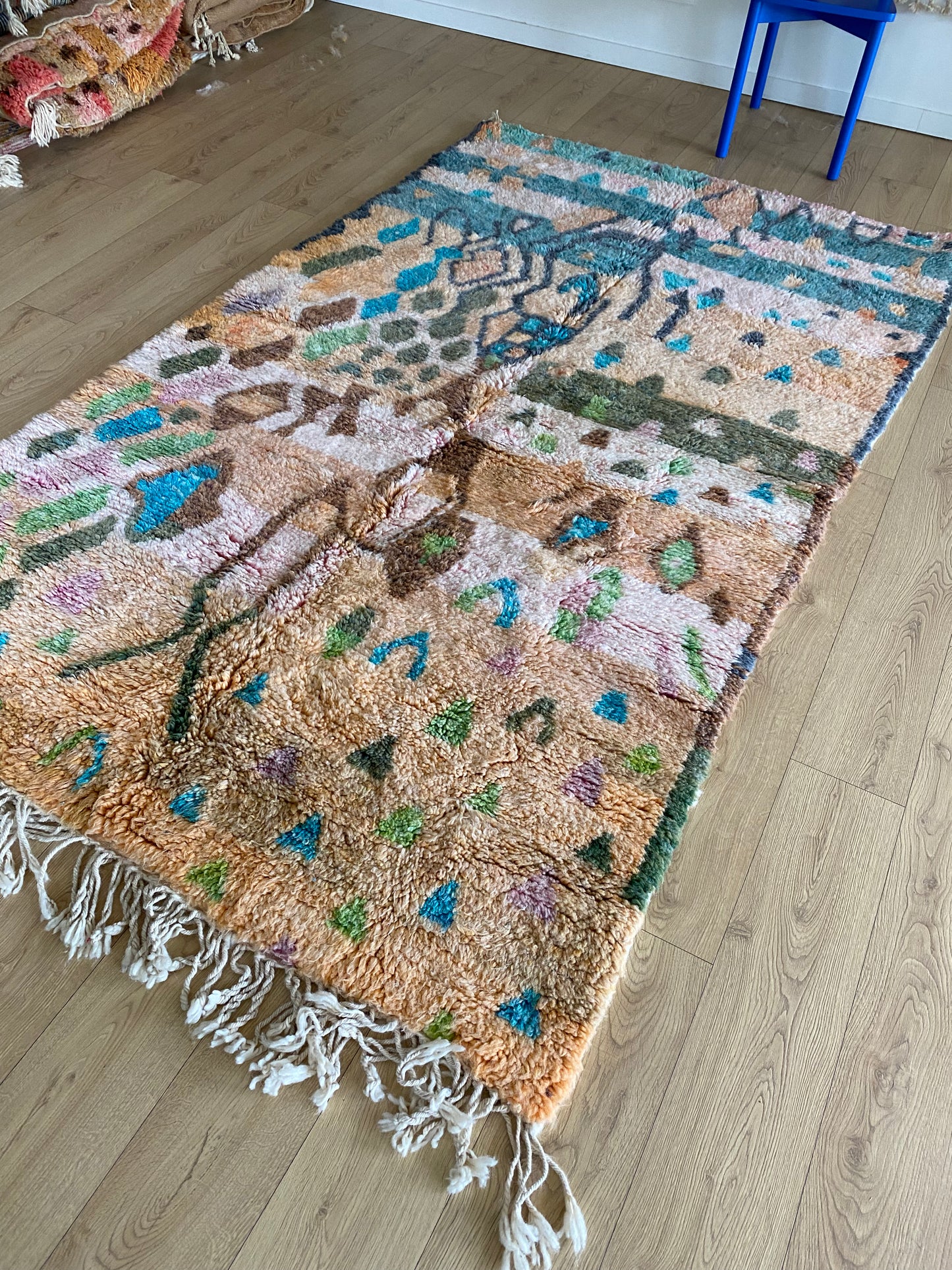 Beni Ouarain Moroccan Colorful Rug (1155) 258x156cm - Mila