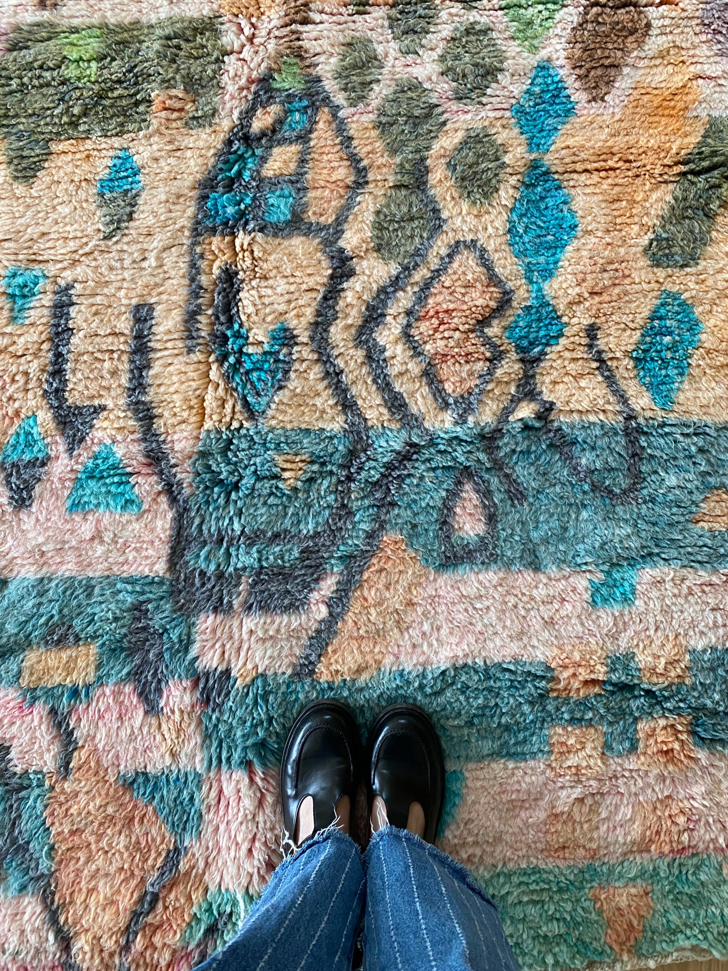 Beni Ouarain Moroccan Colorful Rug (1155) 258x156cm - Mila