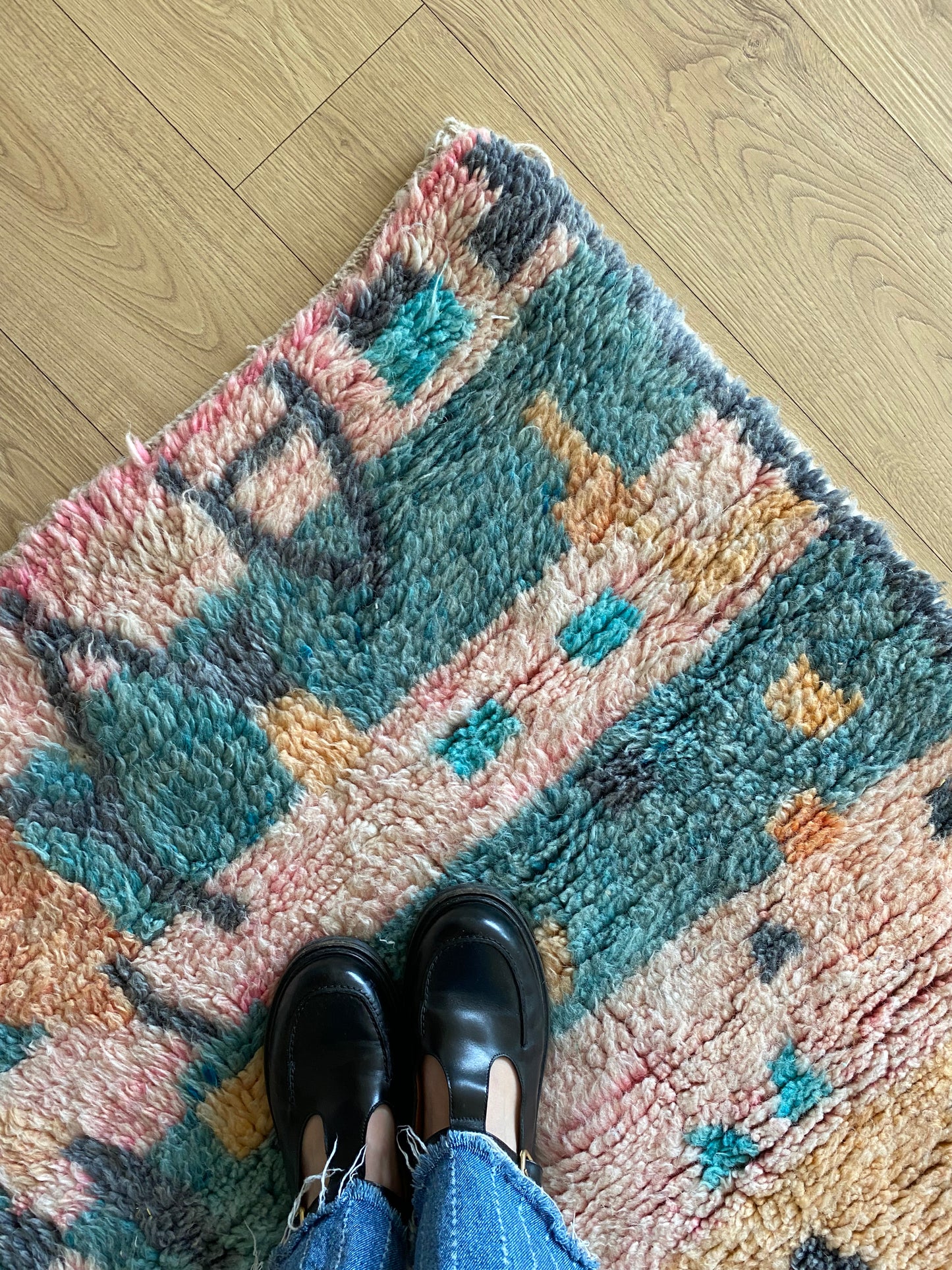 Beni Ouarain Moroccan Colorful Rug (1155) 258x156cm - Mila
