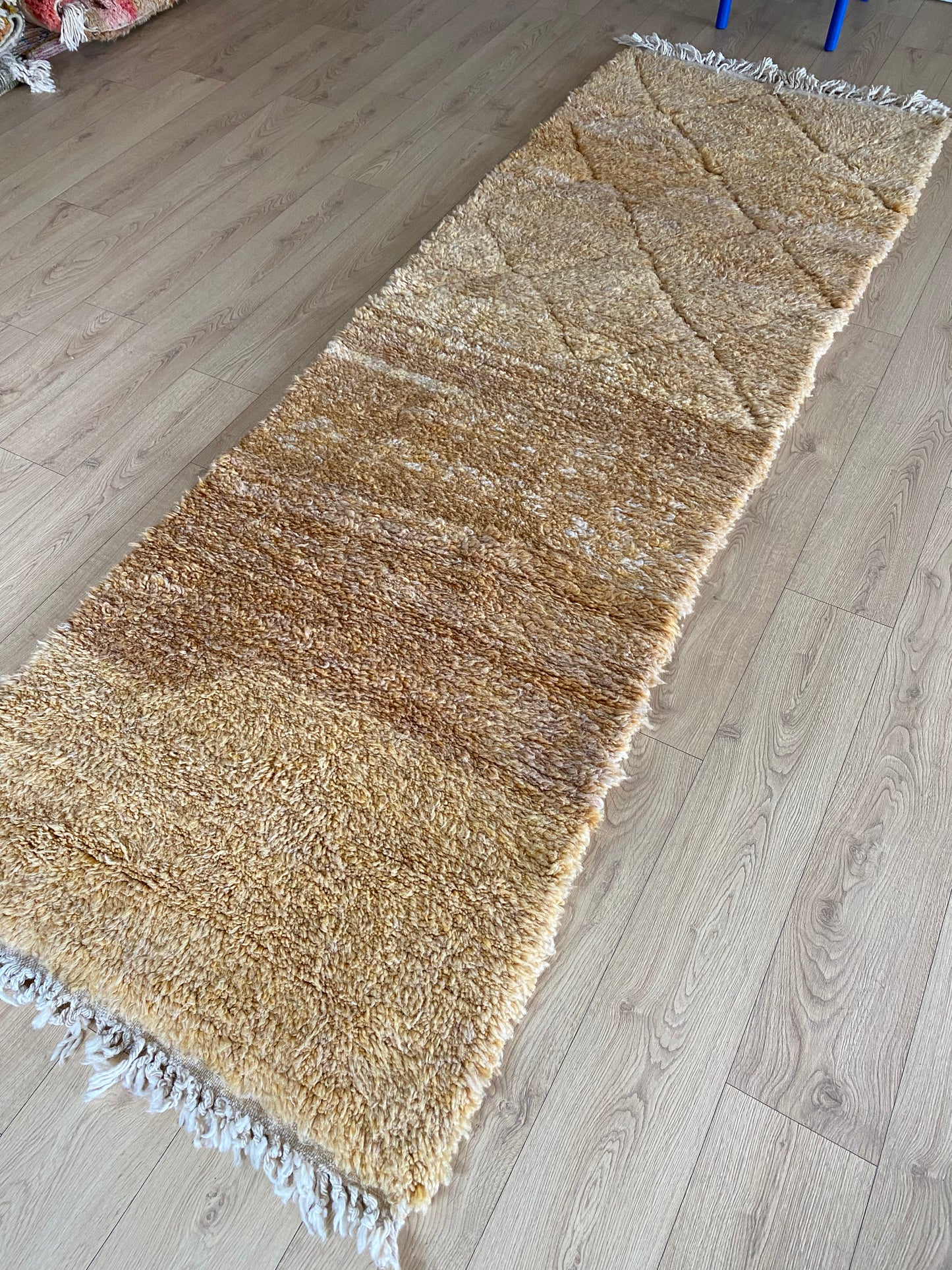 Beni Ouarain Moroccan Colorful Rug (1197) 295x97cm - Beach