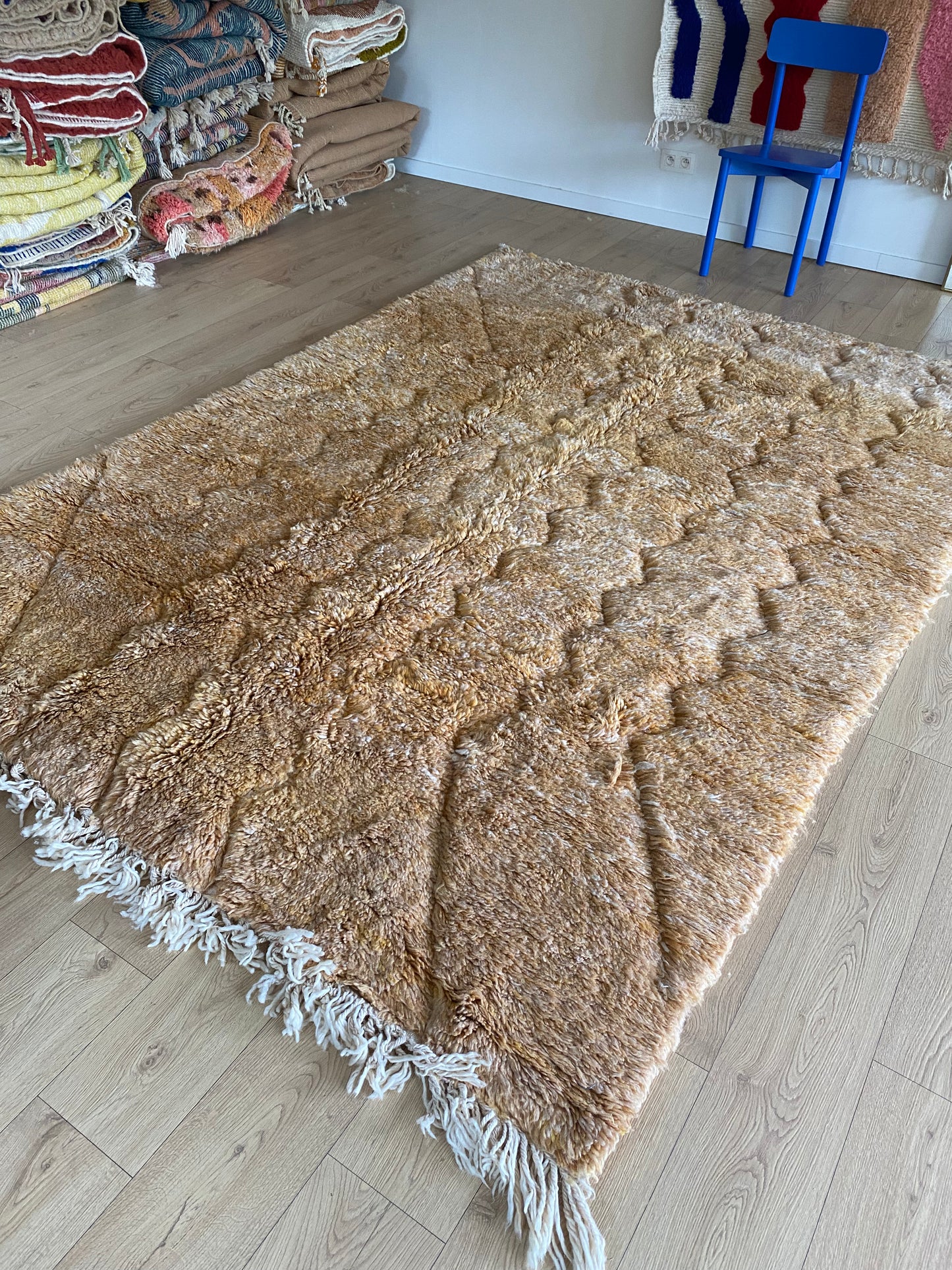 Beni Ouarain Marokkaans kleurrijk tapijt (1195) 290x203cm - Canyons