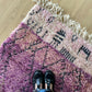 Beni Ouarain Moroccan Colorful Rug (1166) 240x161cm - Lila