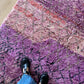 Beni Ouarain Moroccan Colorful Rug (1166) 240x161cm - Lila