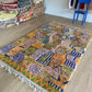 Beni Ouarain Moroccan Colorful Rug (1165) 252x168cm - Tania