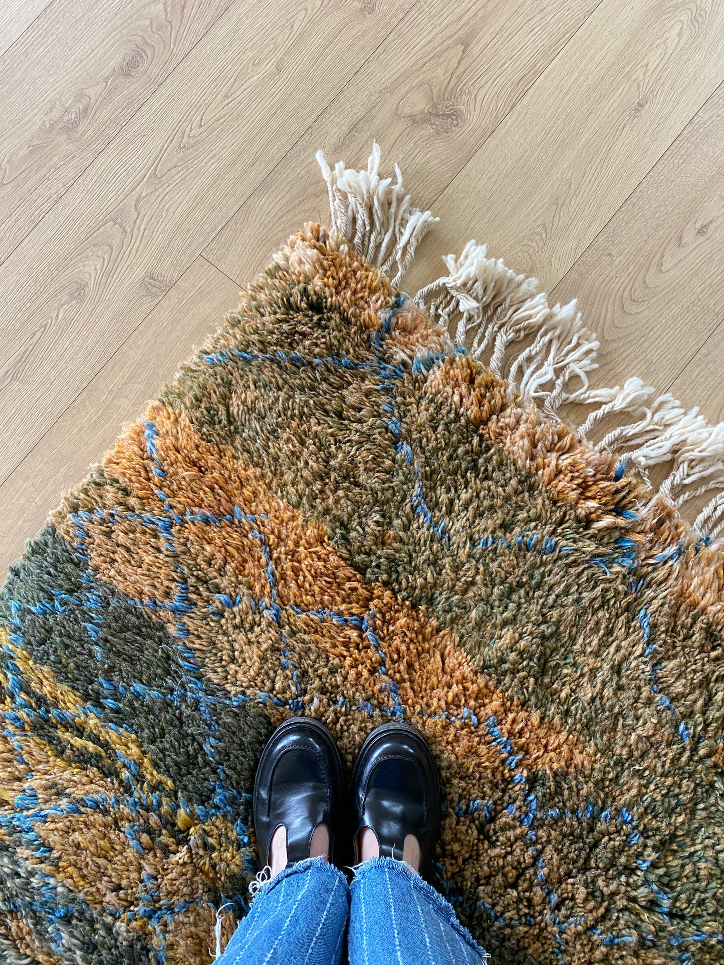 Beni Ouarain Moroccan Colorful Rug (1160) 241x160cm - Forest