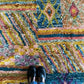 Beni Ouarain Moroccan Colorful Rug (1159) 245x160cm - Diana