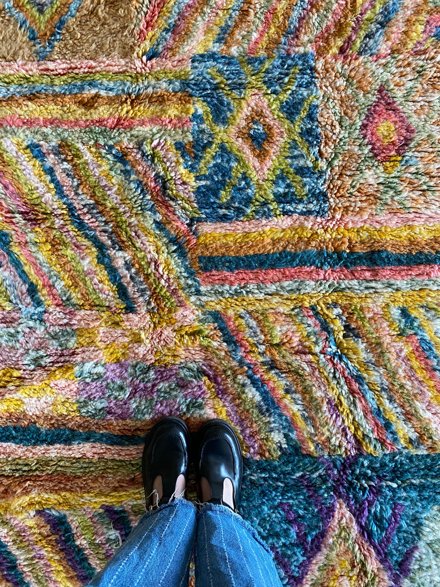 Beni Ouarain Moroccan Colorful Rug (1159) 245x160cm - Diana