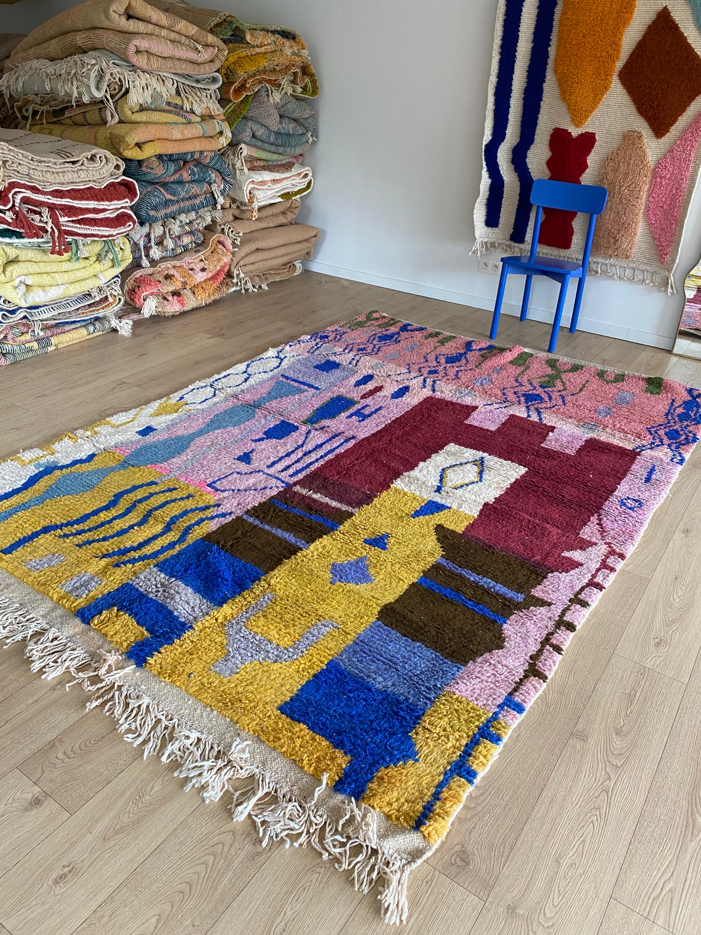 Boujaad Moroccan Colorful Rug (1171) 287x205 - The Castle