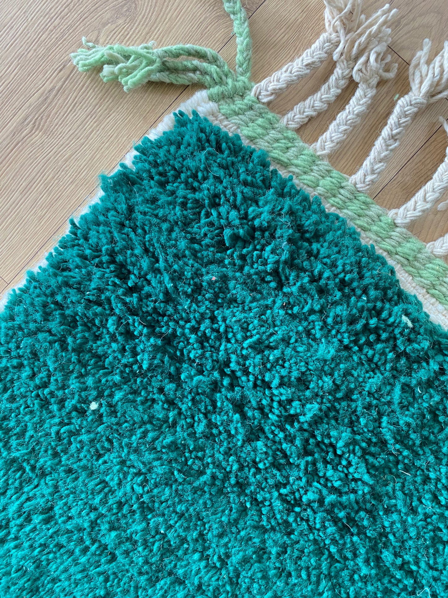 Beni Ouarain Moroccan Colorful Rug (1186) 294x190cm - Algae