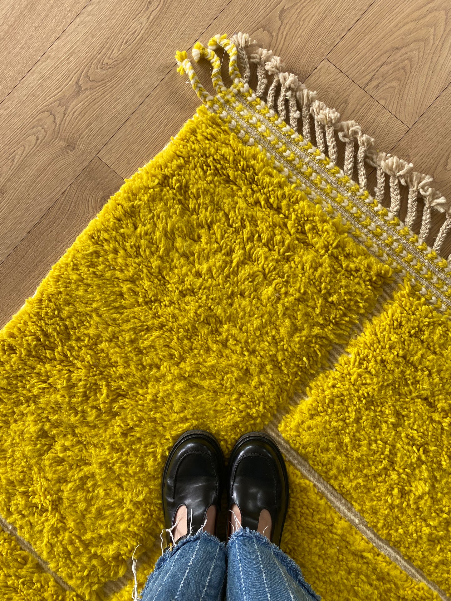 Beni Ouarain Moroccan Colorful Rug (1187) 310x209cm - Canary