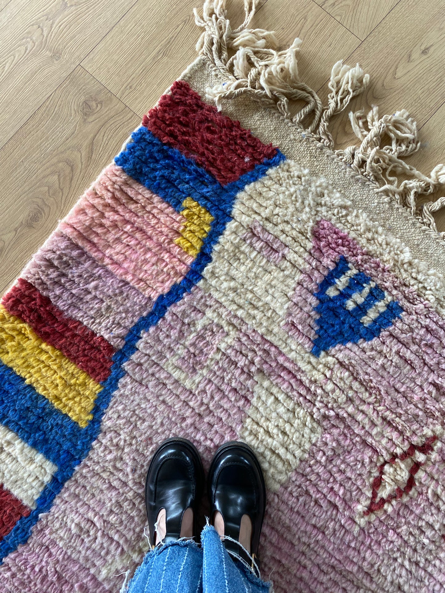Boujaad Moroccan Colorful Rug (1169) 302x196 - Alba
