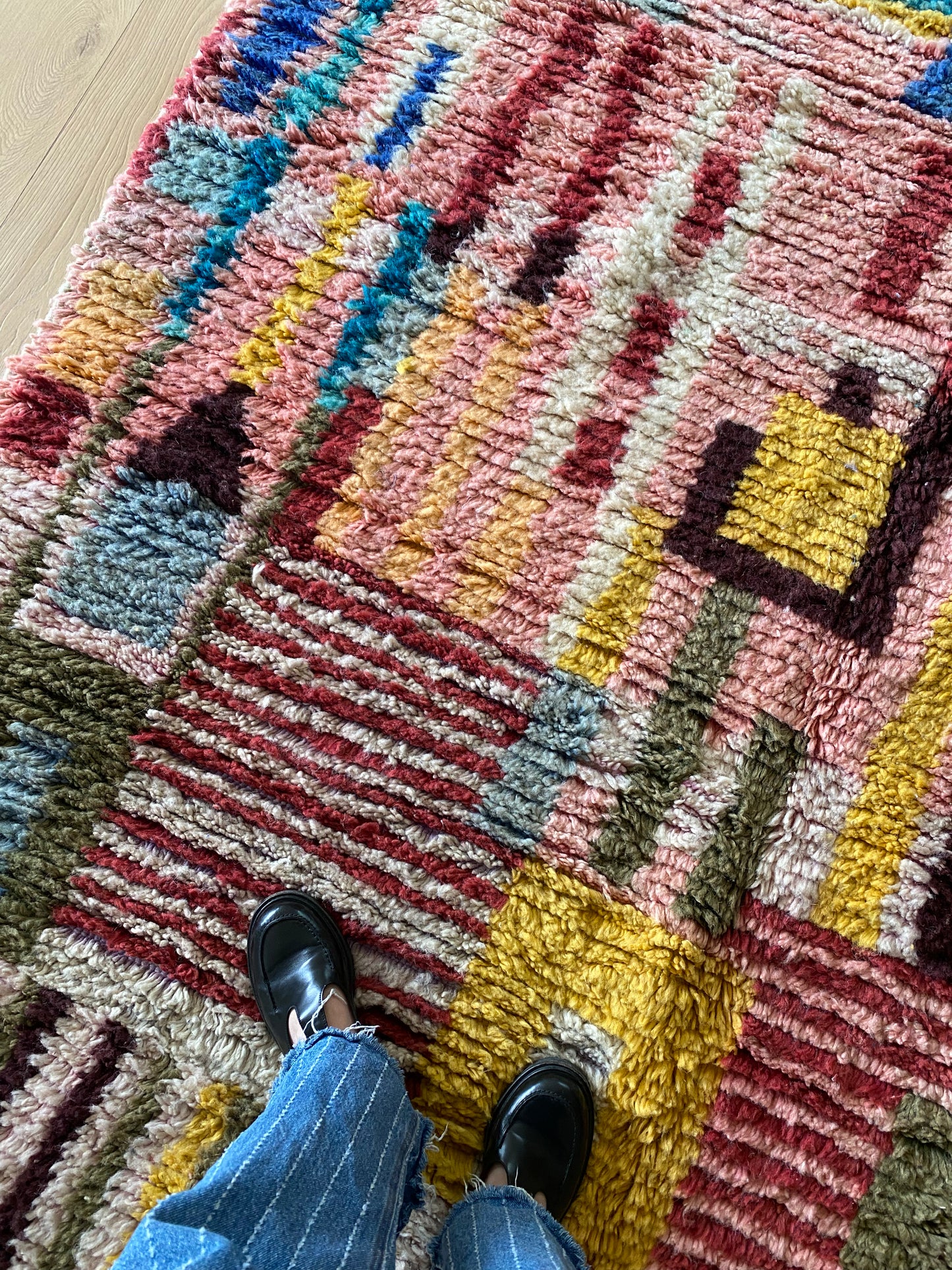 Boujaad Moroccan Colorful Rug (1168) 300x199 - Jade