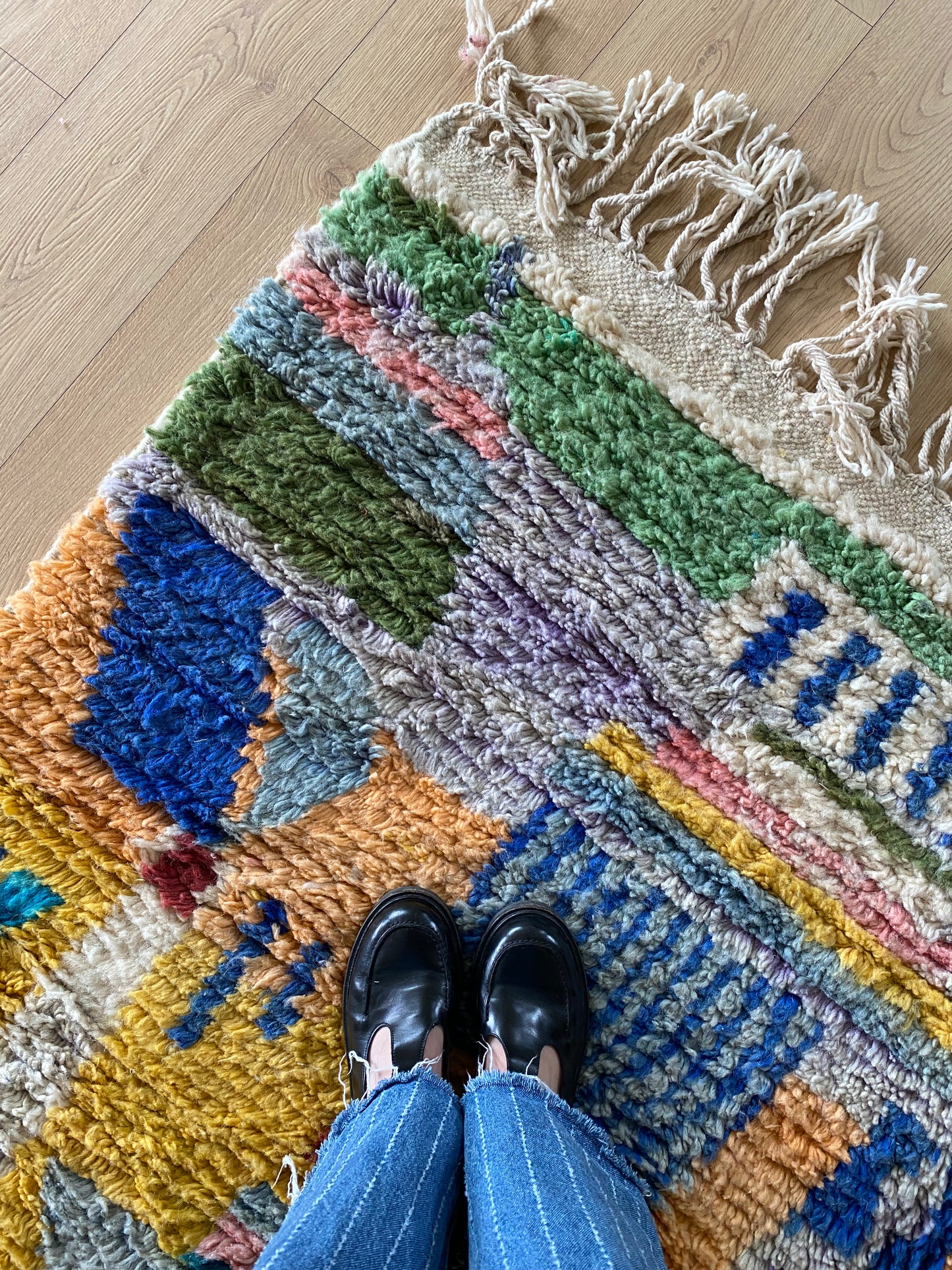 Boujaad Moroccan Colorful Rug (1168) 300x199 - Jade