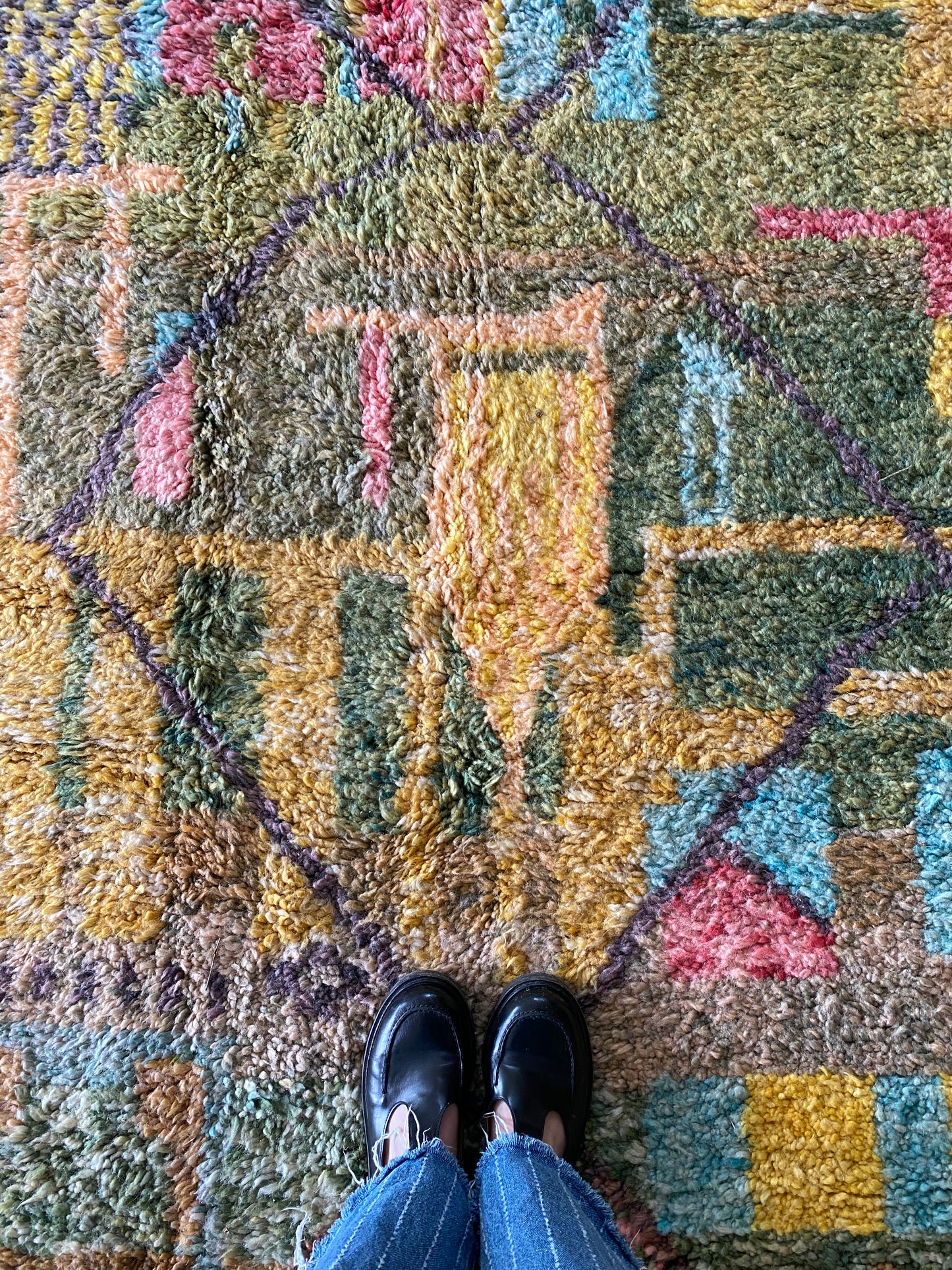 Beni Ouarain Moroccan Colorful Rug (1199) 288x203cm - Sofia