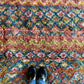 Beni Ouarain Moroccan Colorful Rug (1207) 296x202cm - Pink Flower Fields