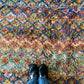 Beni Ouarain Moroccan Colorful Rug (1207) 296x202cm - Pink Flower Fields