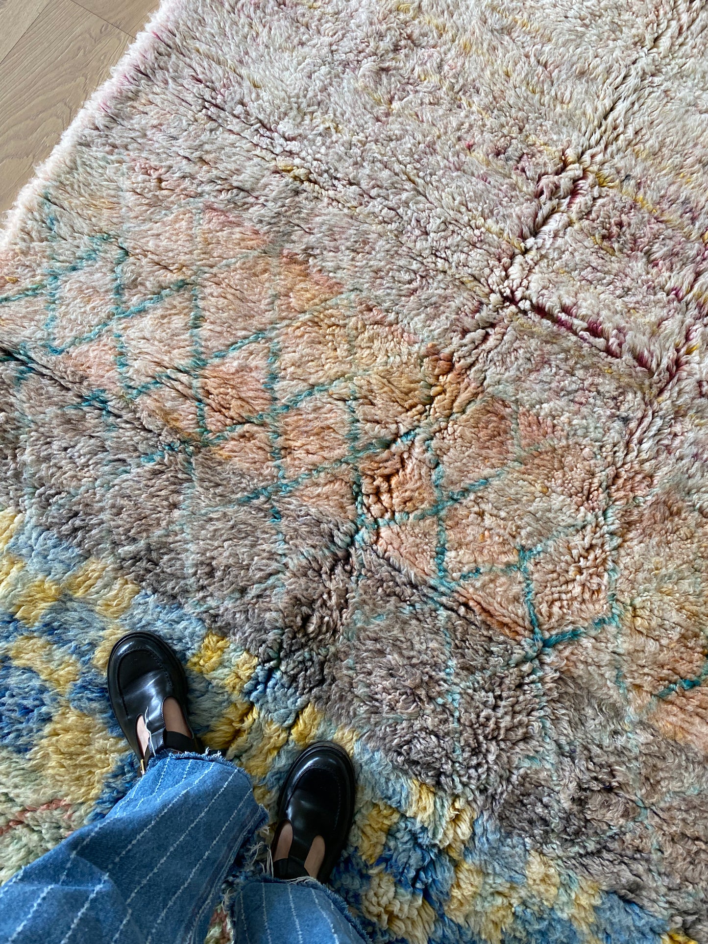 Beni Ouarain Moroccan Colorful Rug (1202) 305x203cm - Emily