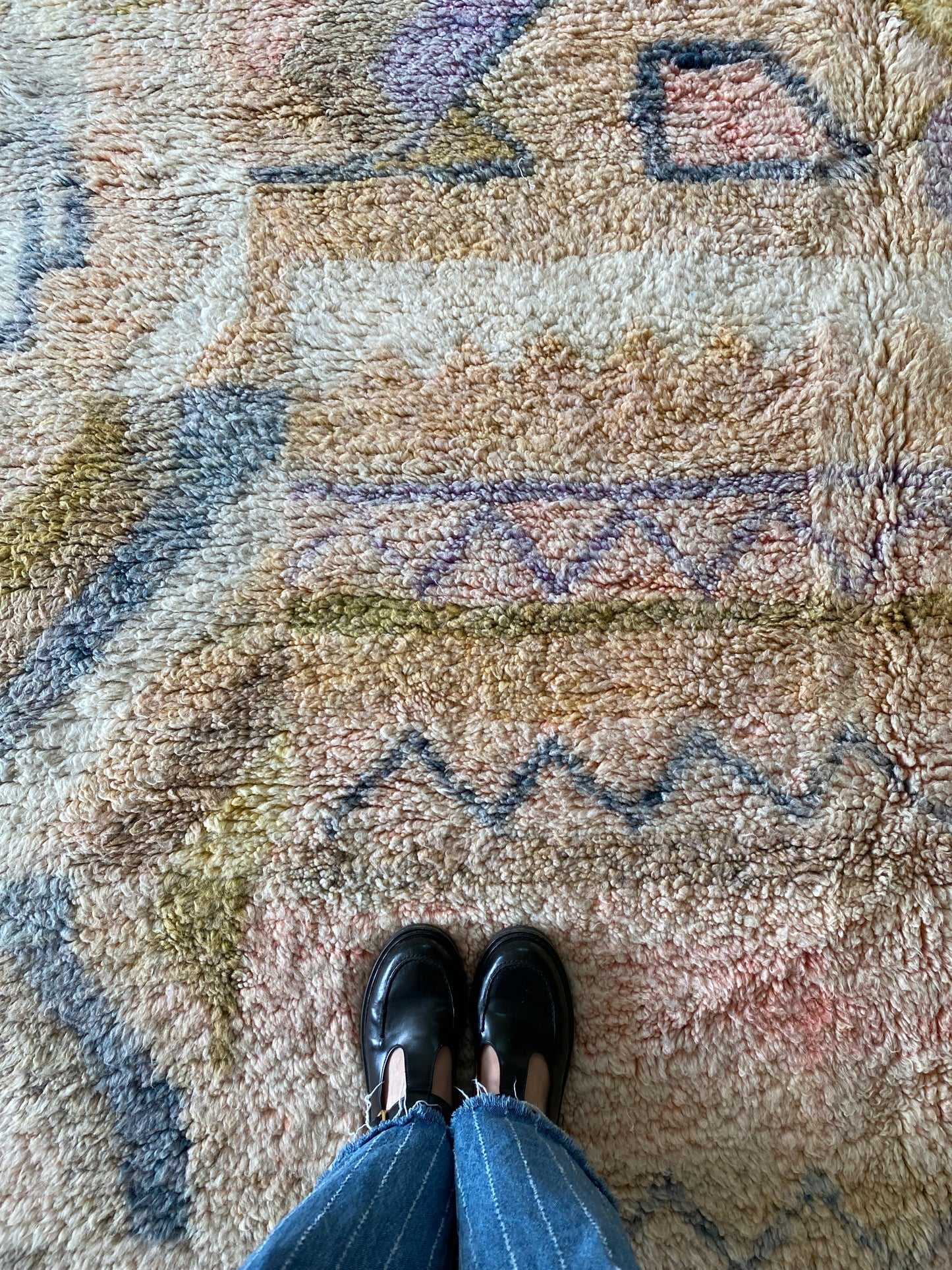 Beni Ouarain Moroccan Colorful Rug (1201) 295x216cm - Wendy
