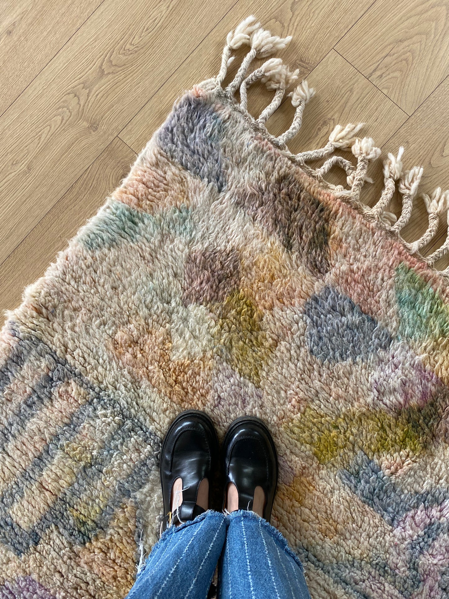 Beni Ouarain Moroccan Colorful Rug (1201) 295x216cm - Wendy