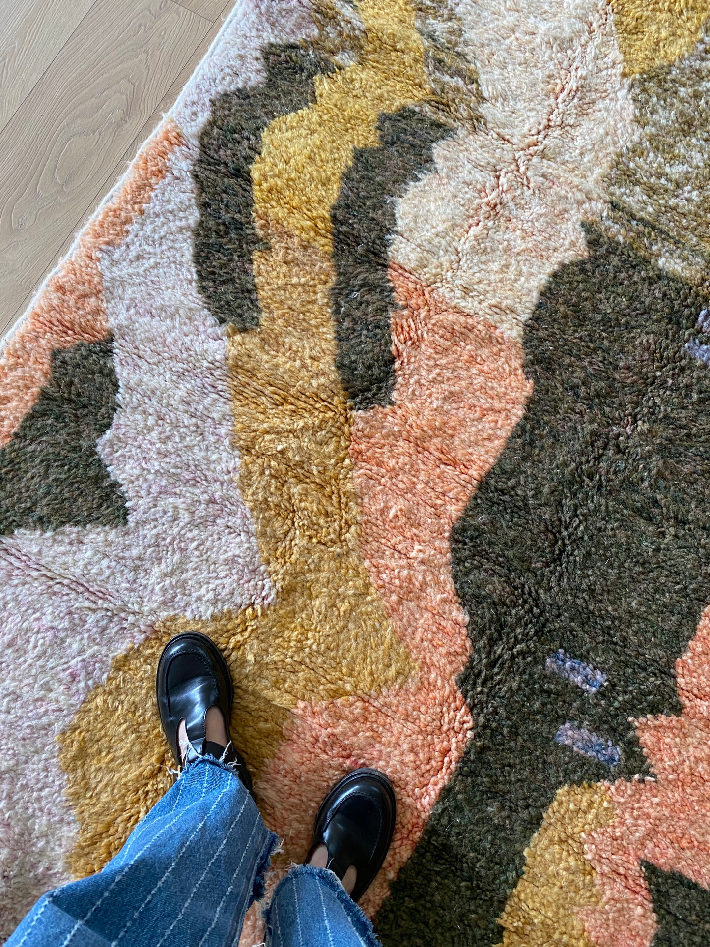Beni Ouarain Moroccan Colorful Rug (1162) 233x173cm - Ostuni