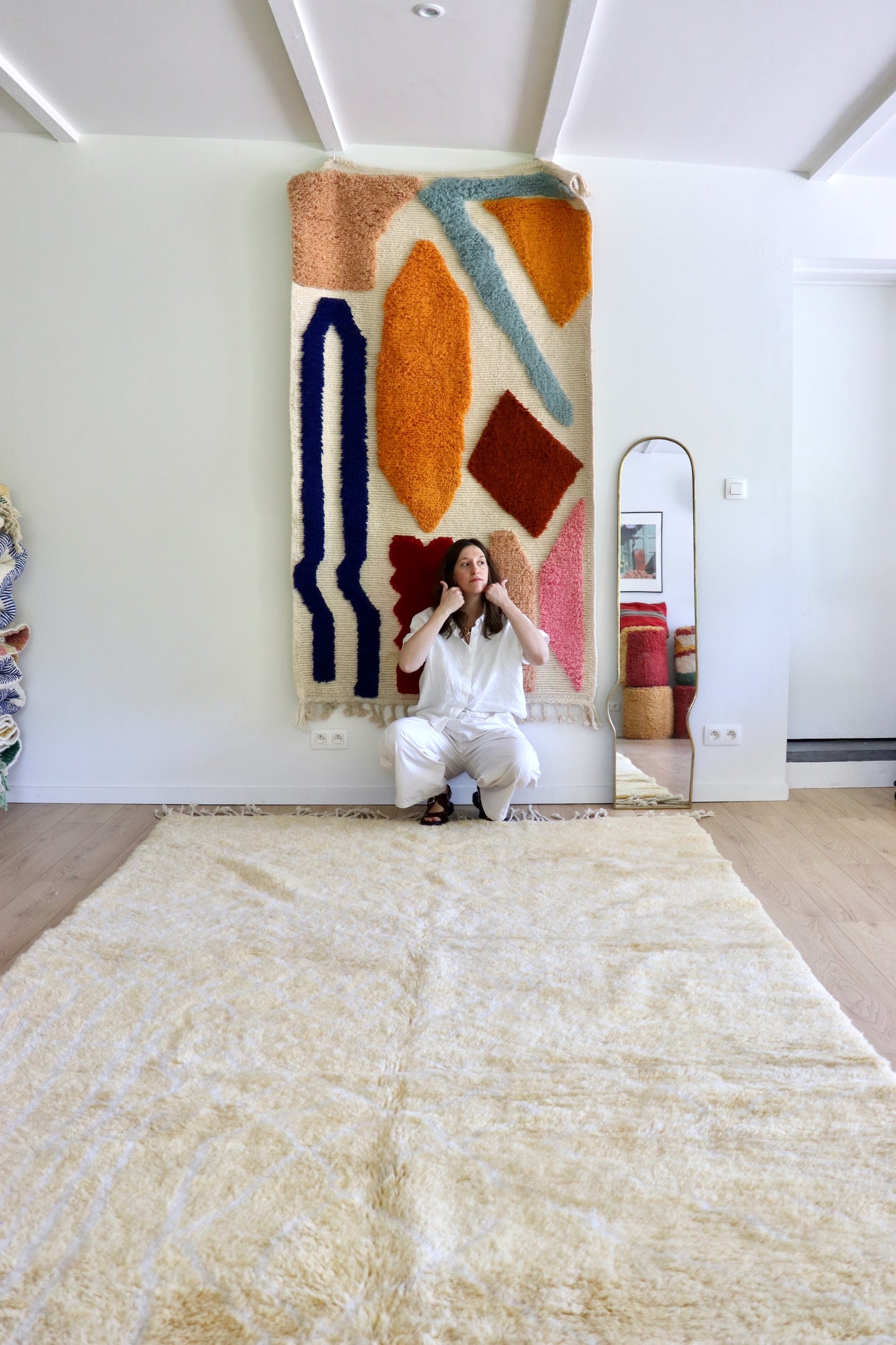 Mrirt Moroccan Rug (1175) 290x203cm - Prosecco