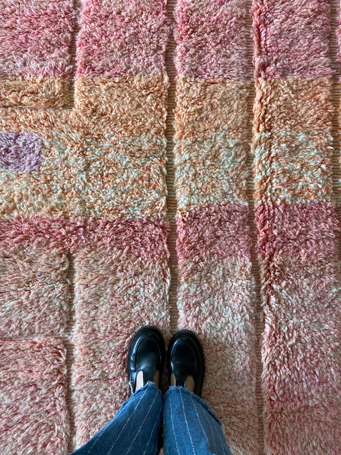 Beni Ouarain Moroccan Colorful Rug (1163) 249x170cm - Romantic Flight