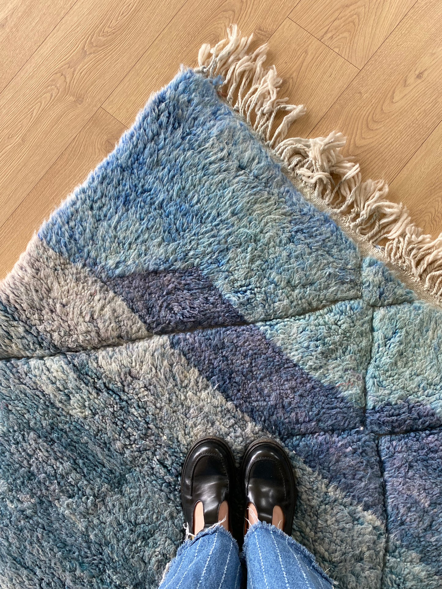 Beni Ouarain Moroccan Colorful Rug (1190) 303x210cm - The Storm