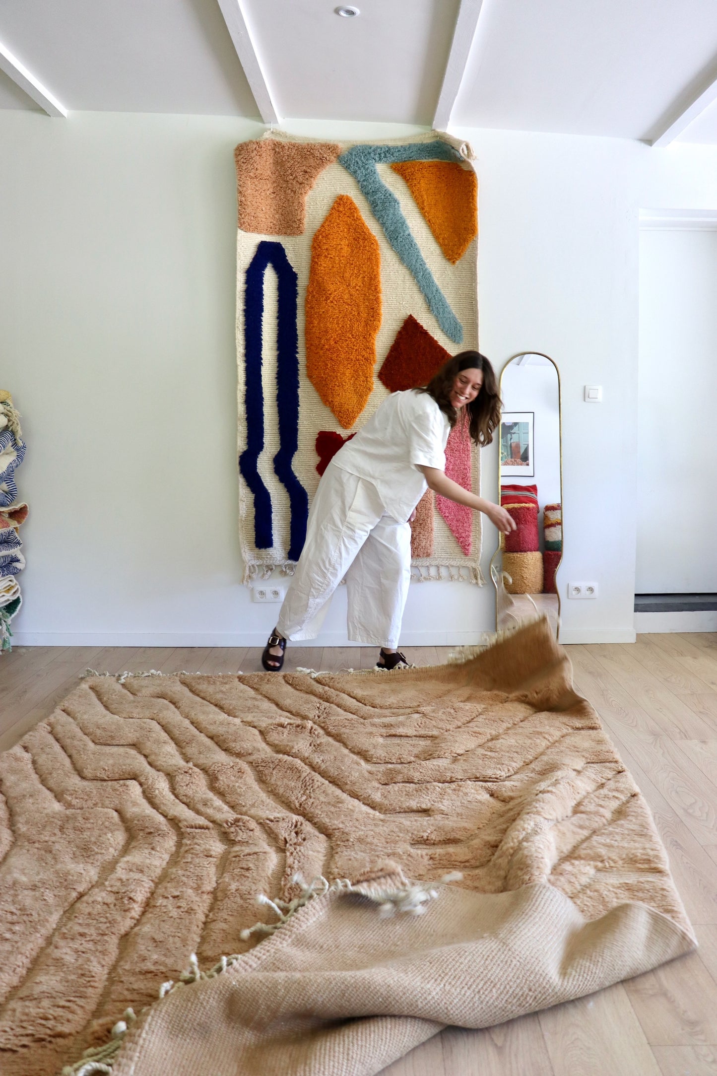 Mrirt Moroccan Rug (1176) 300x215cm - Clay