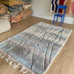 Beni Ouarain Moroccan Colorful Rug (1154) 245x163cm - Sky Blue
