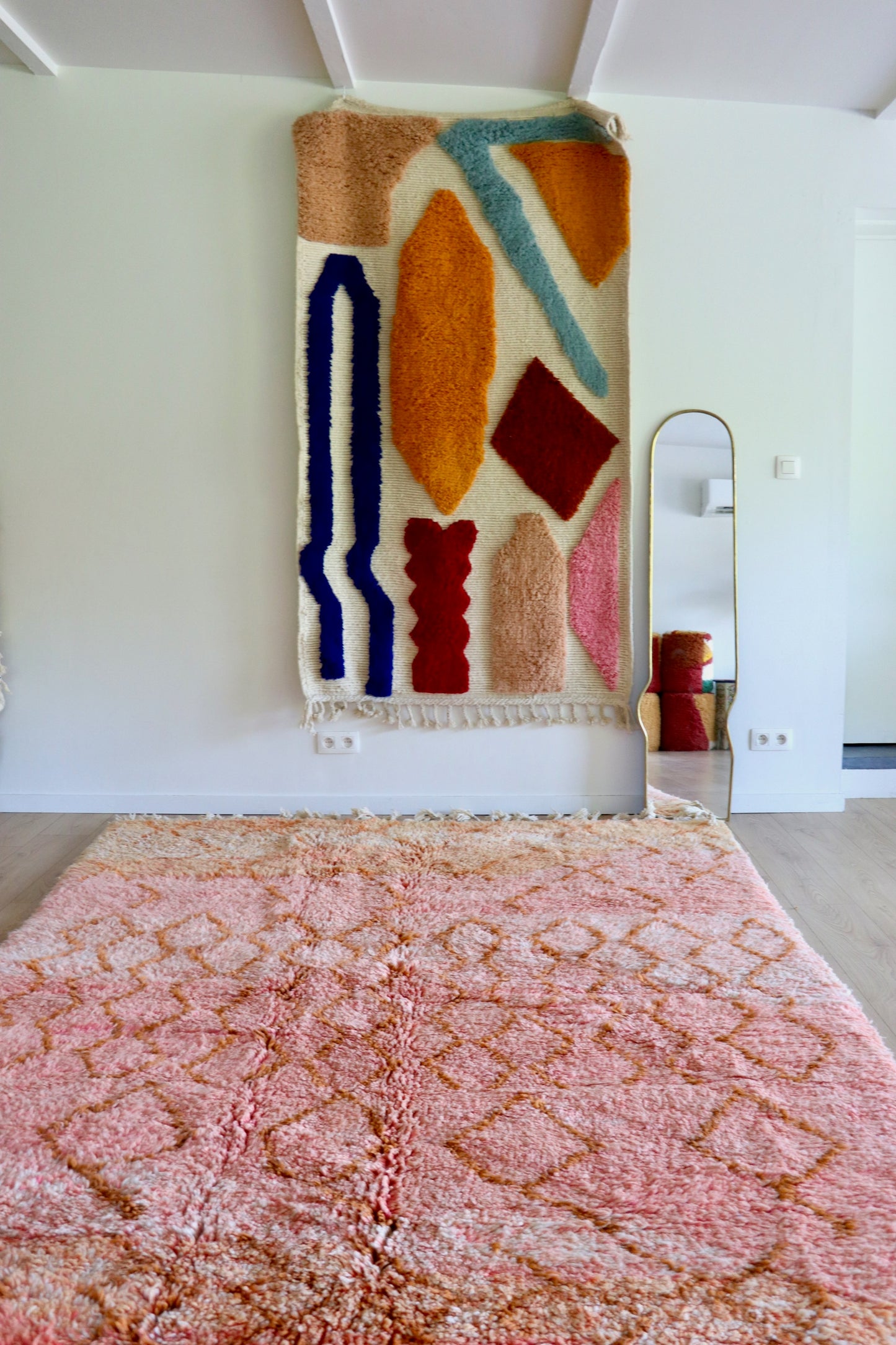 Beni Ouarain Moroccan Colorful Rug (1240) 310x210cm - Ouarzazate