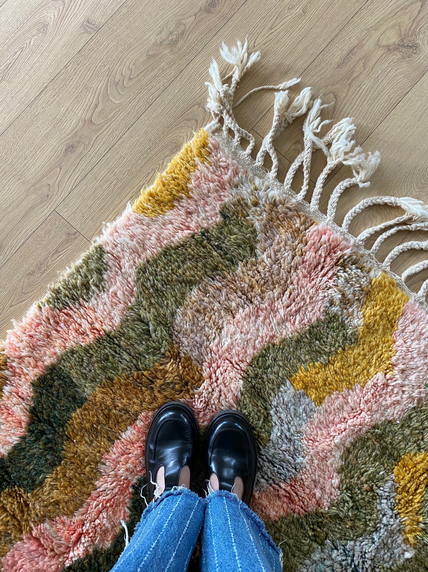 Beni Ouarain Moroccan Colorful Rug (1153) 235x159cm - Jungle
