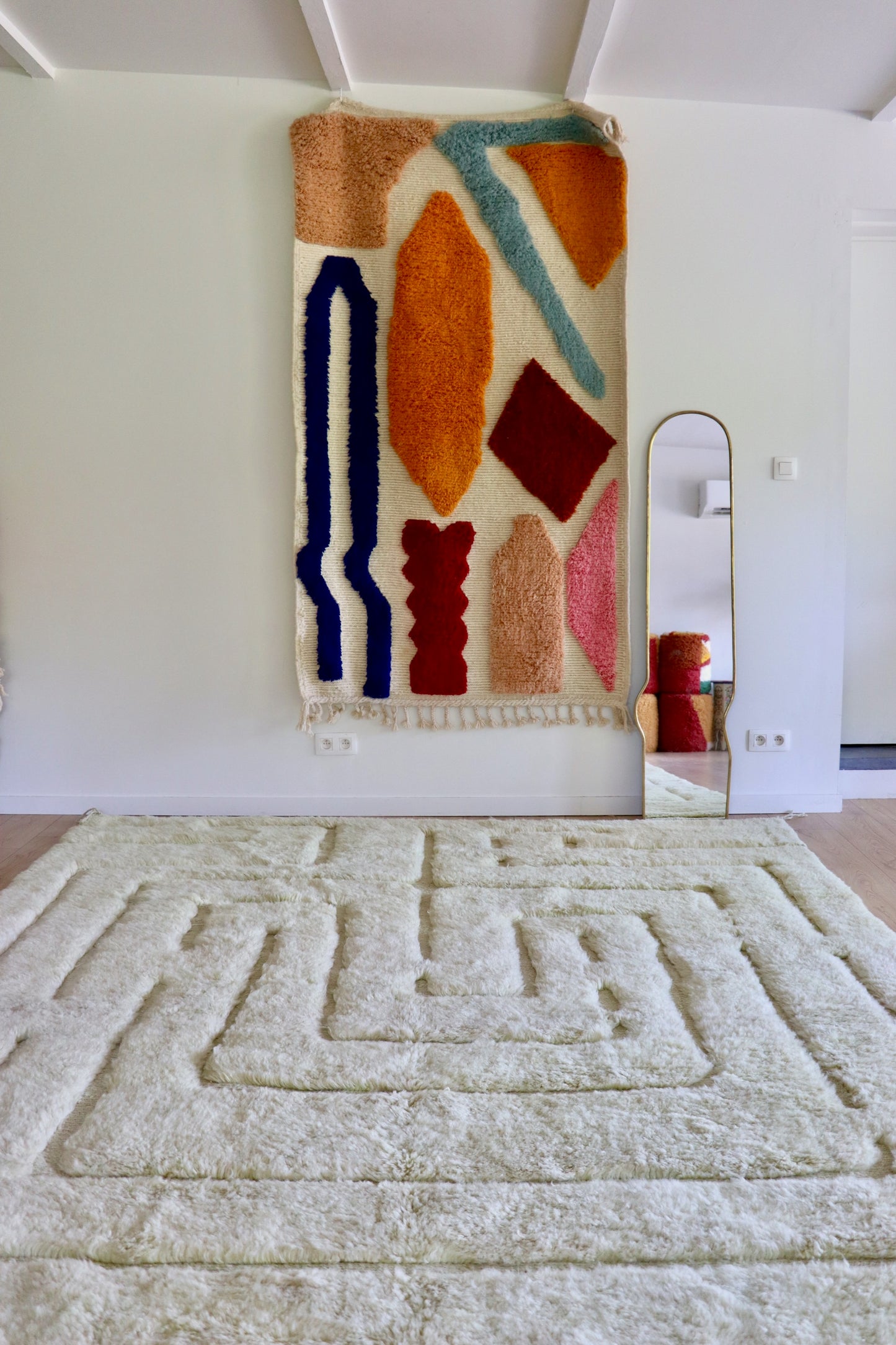 Mrirt Moroccan Rug (1241) 355x248cm - Lime