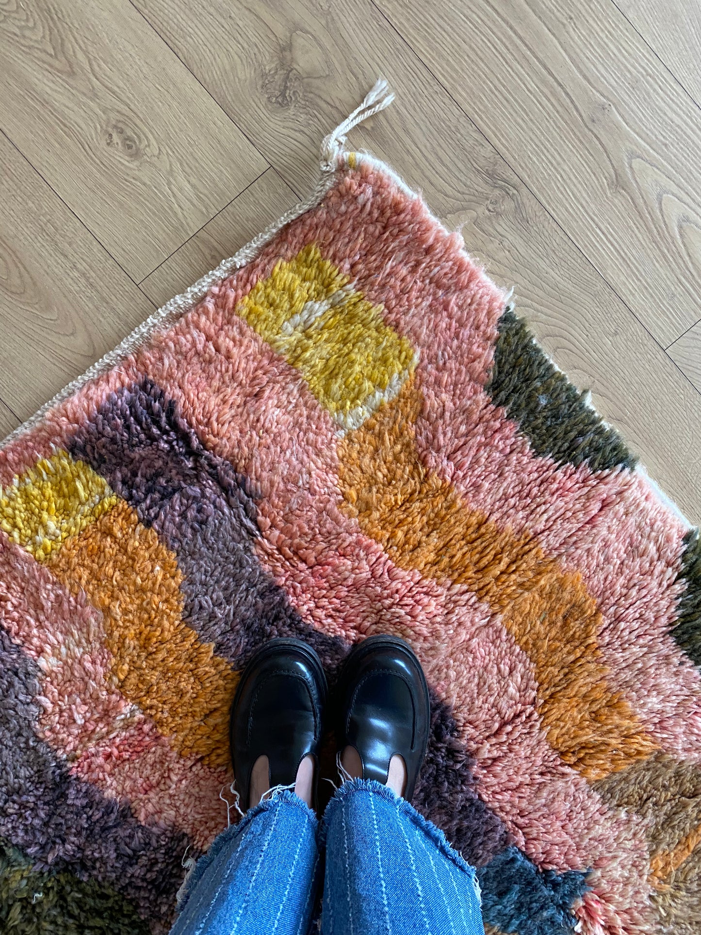 Beni Ouarain Moroccan Colorful Rug (1153) 235x159cm - Jungle