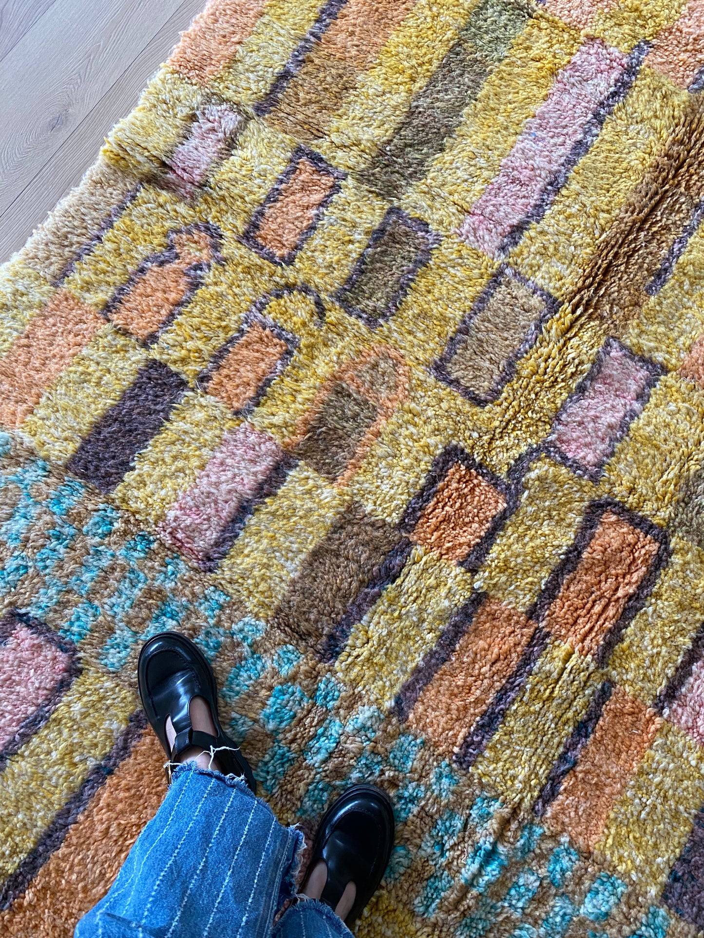 Beni Ouarain Moroccan Colorful Rug (1204) 280x212cm - Irina