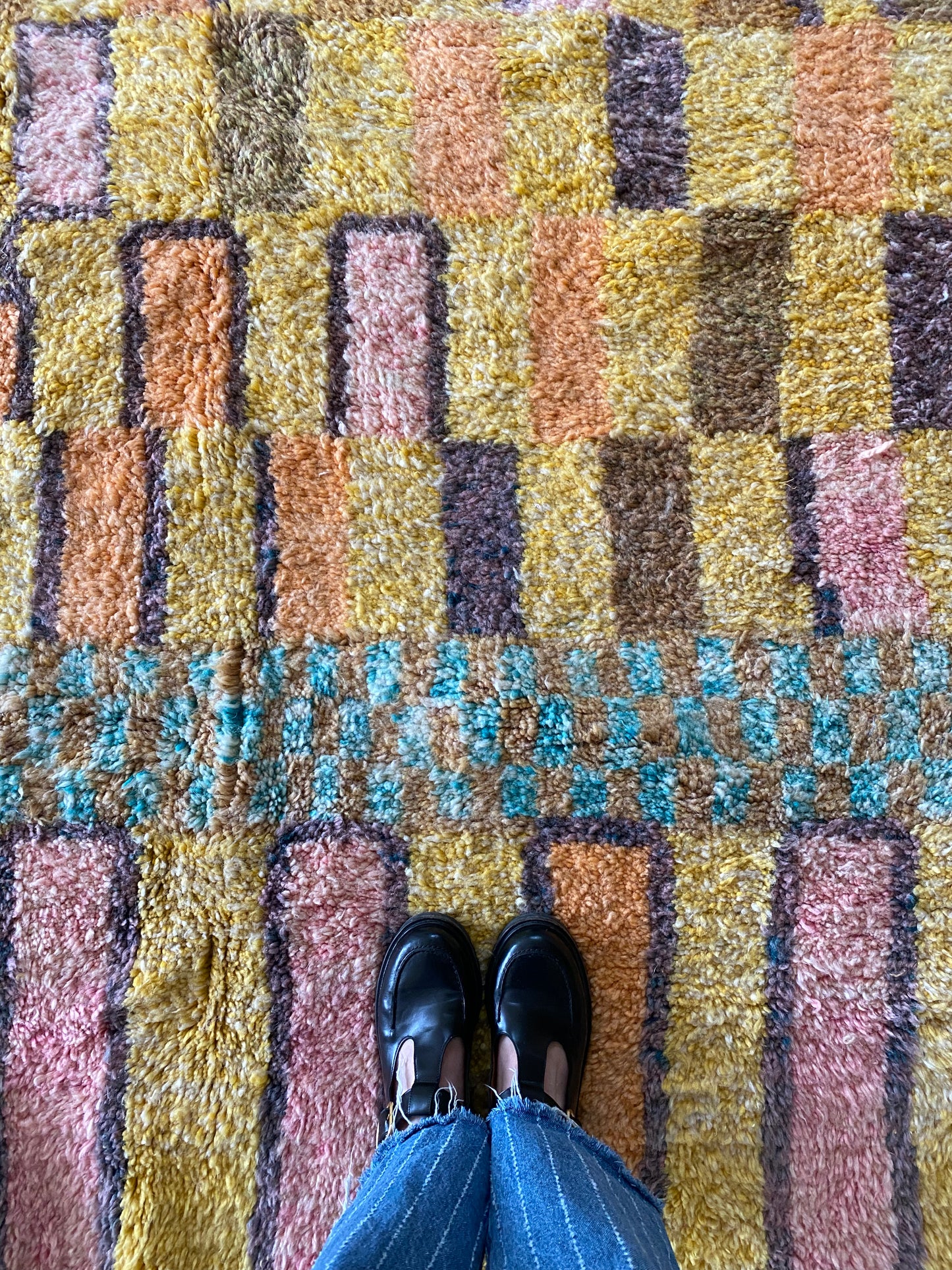 Beni Ouarain Moroccan Colorful Rug (1204) 280x212cm - Irina