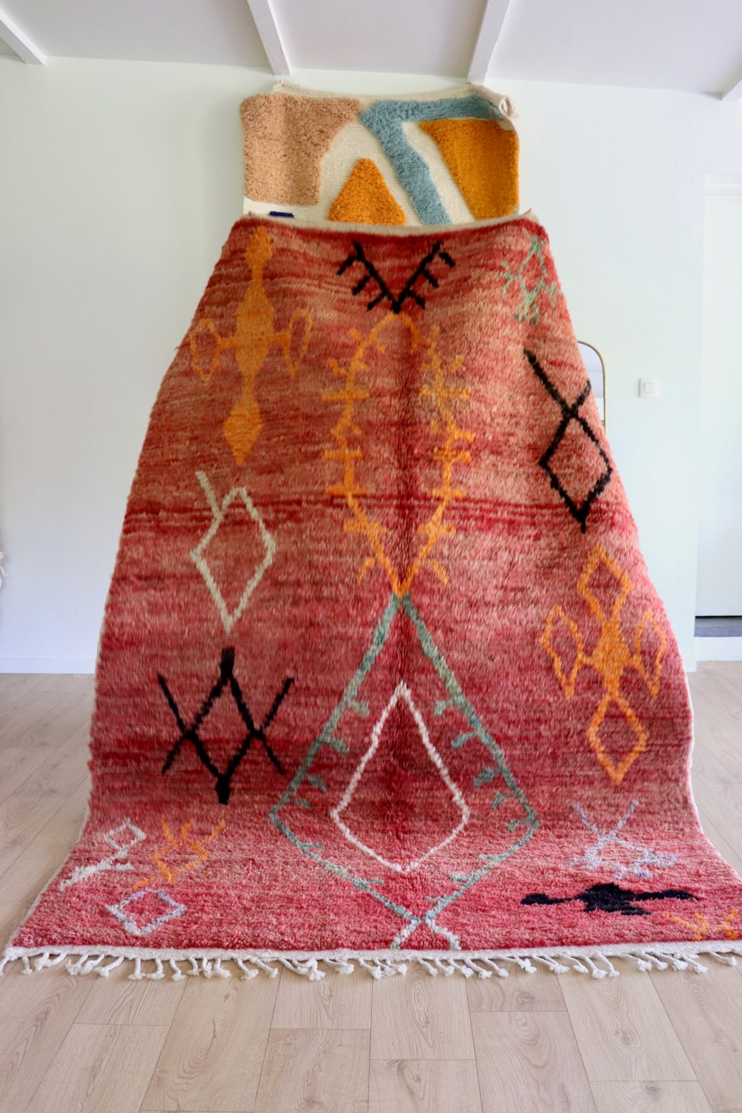 Boujaad Moroccan Colorful Rug (1208) 255x170 - Red Earth