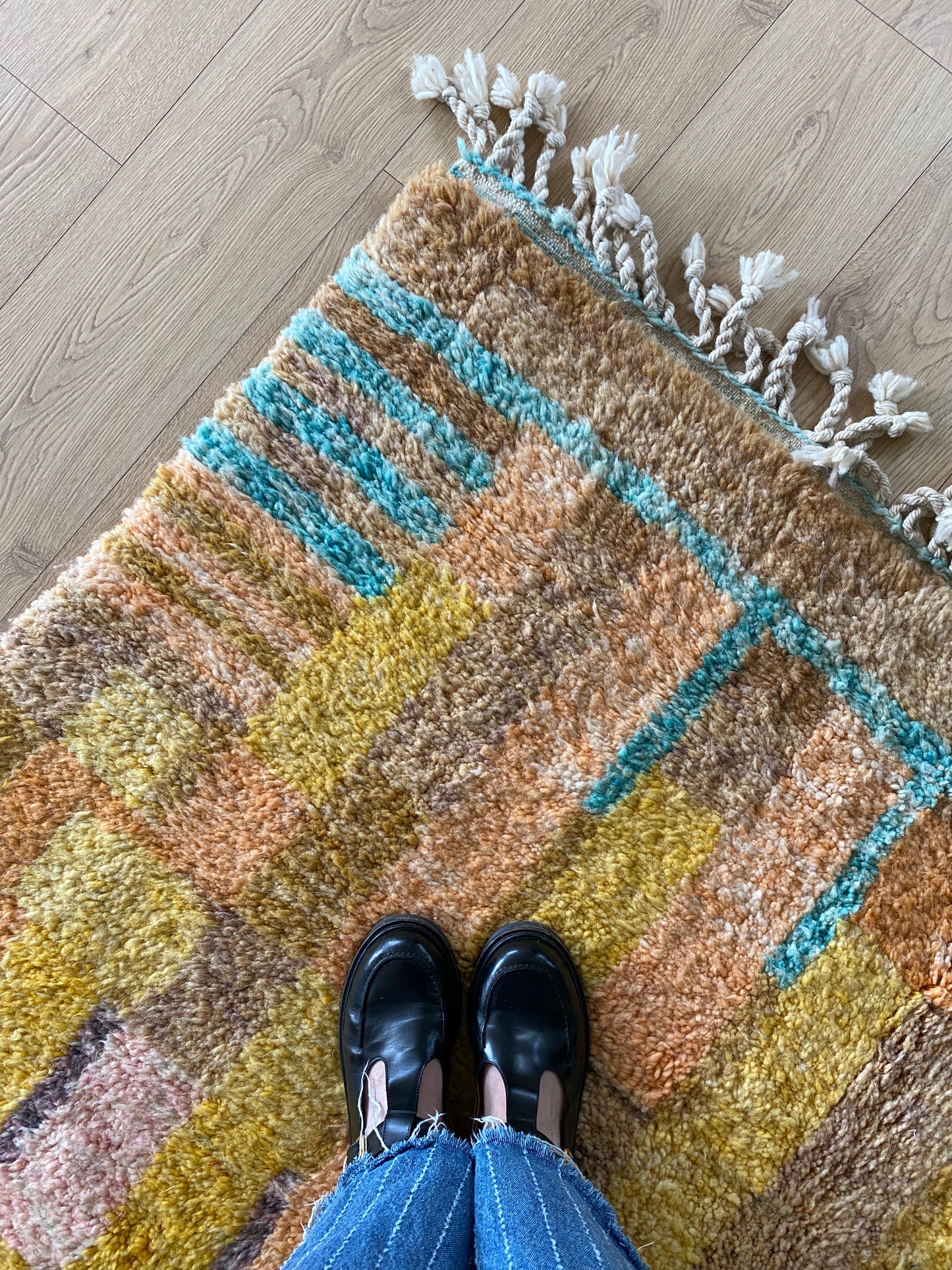 Beni Ouarain Moroccan Colorful Rug (1204) 280x212cm - Irina