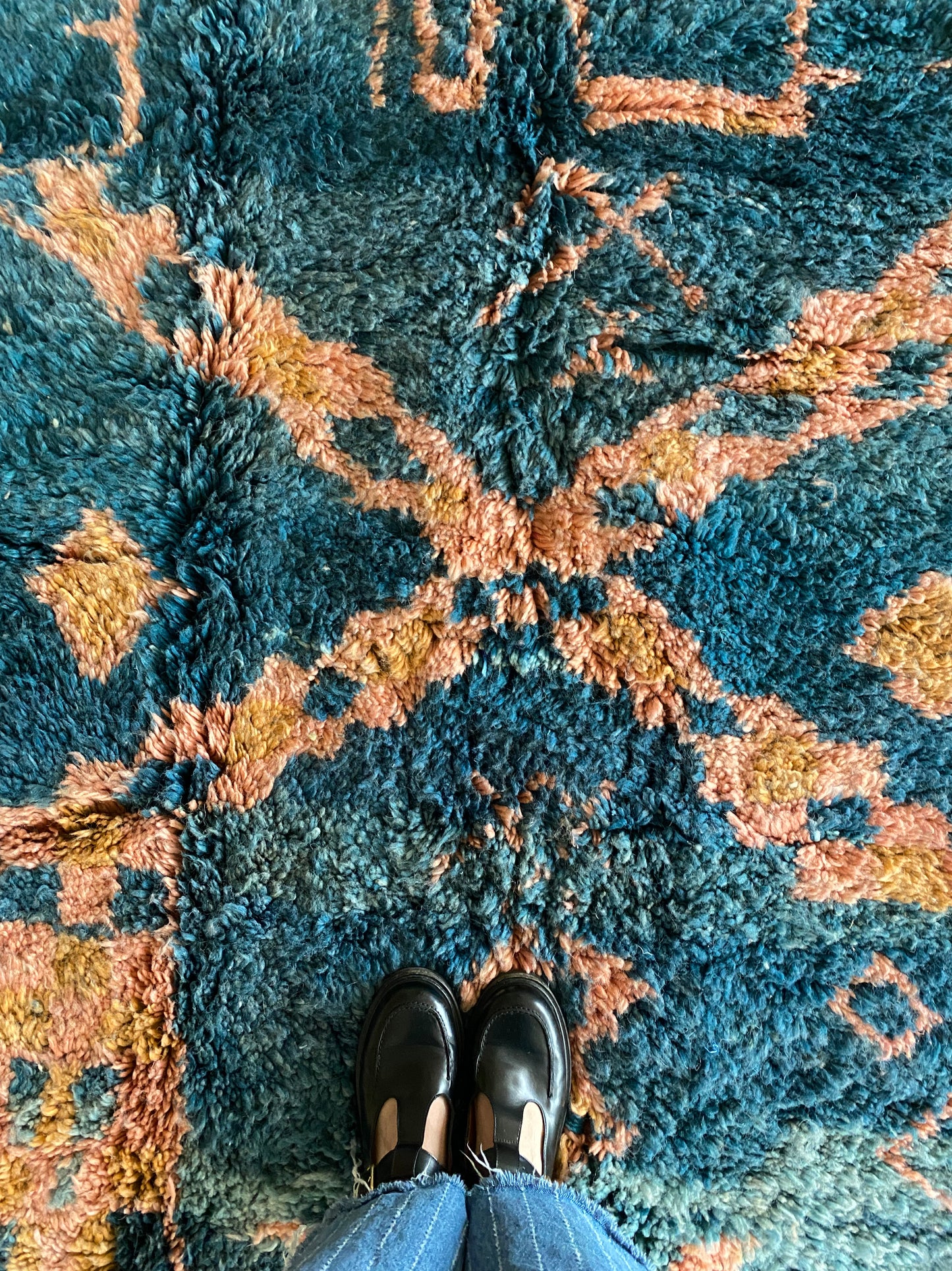 Beni Ouarain Moroccan Colorful Rug (1191) 293x210cm - Night