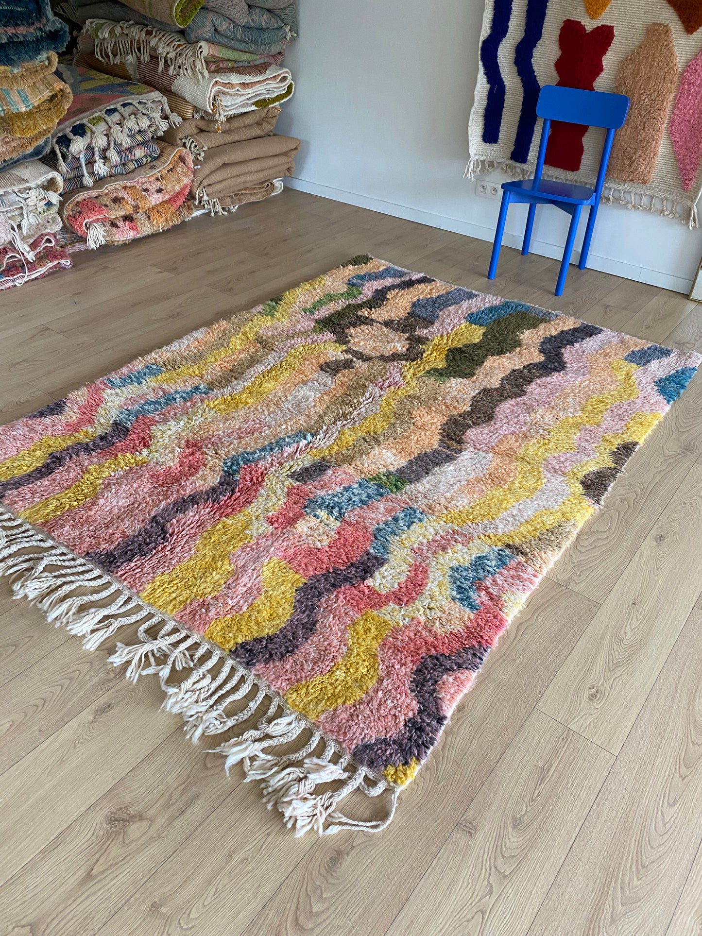 Beni Ouarain Moroccan Colorful Rug (1152) 235x175cm - Surprise