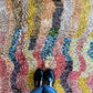 Beni Ouarain Moroccan Colorful Rug (1152) 235x175cm - Surprise