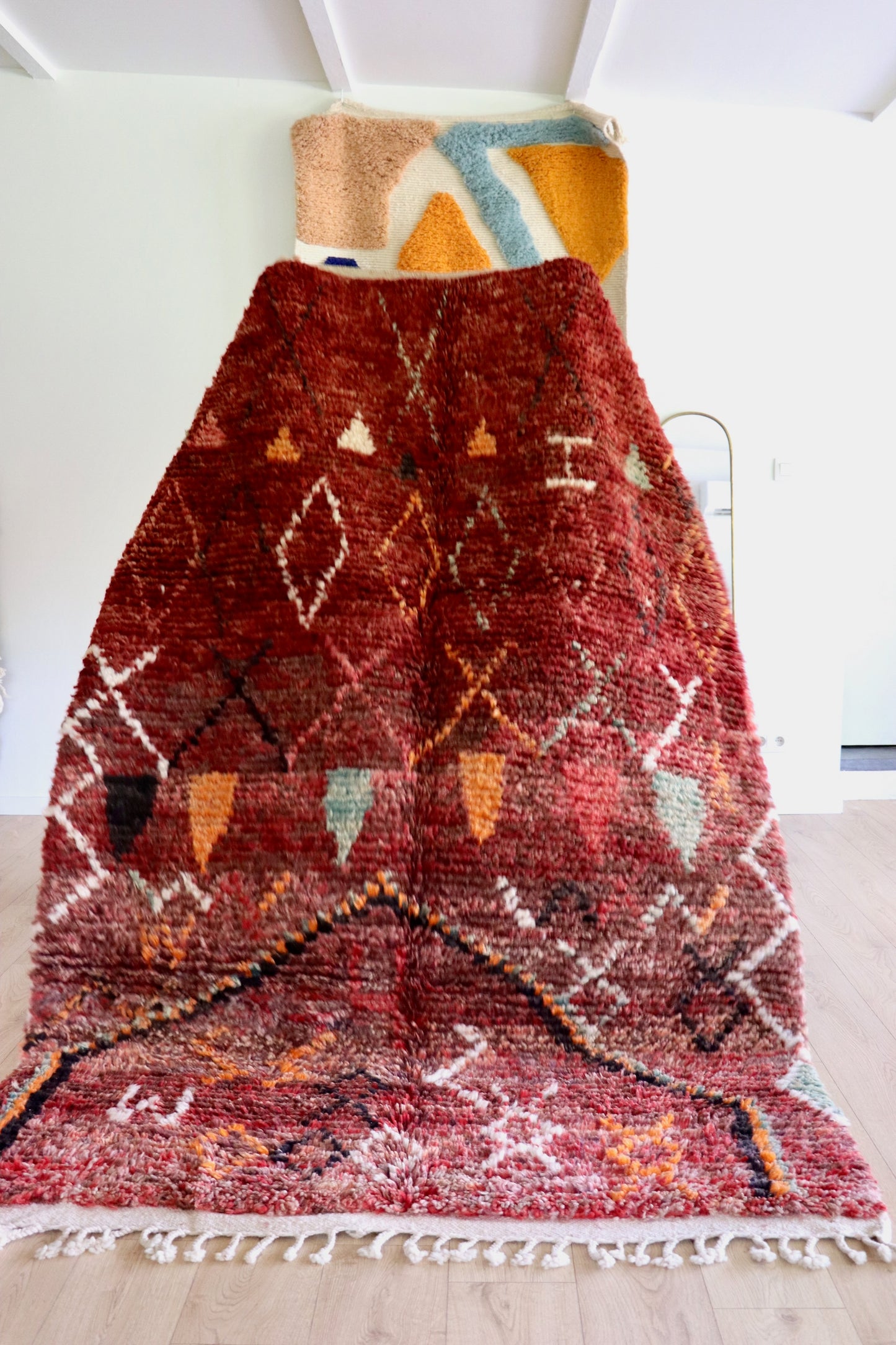 Boujaad Moroccan Colorful Rug (1210) 253x162 - Burnt