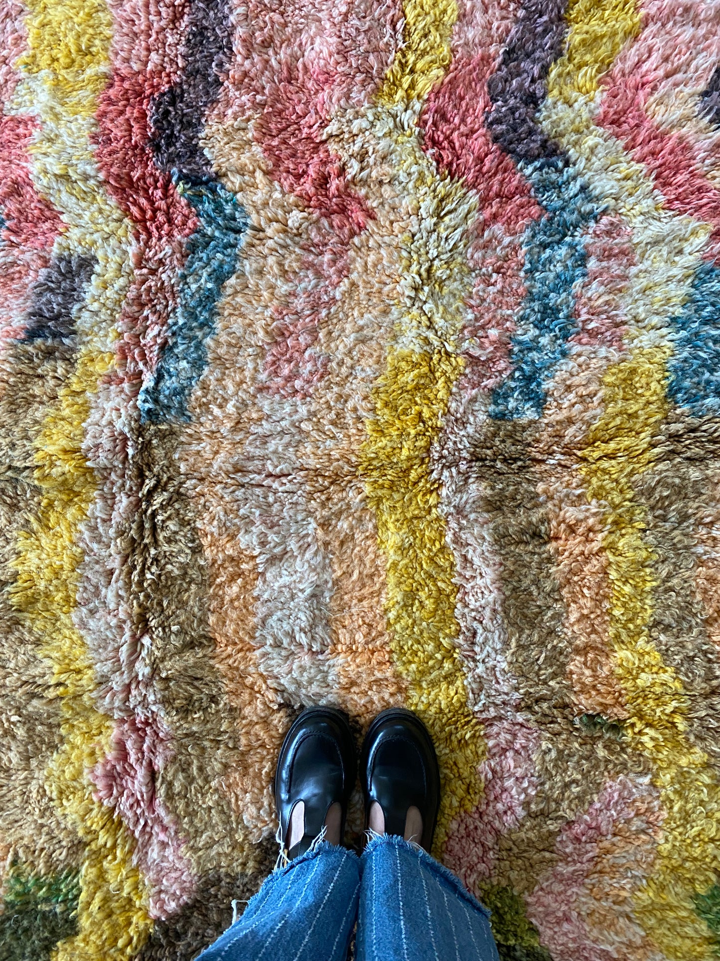 Beni Ouarain Moroccan Colorful Rug (1152) 235x175cm - Surprise